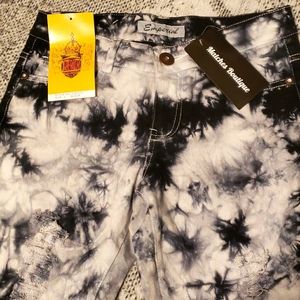 Emperial Tie Dye/Stonewash Distressed Jeans NWT